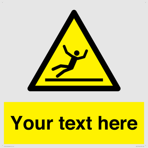 Custom Figure Slipping Sign